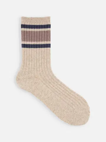 コットンネップサンドイッチラインソックス