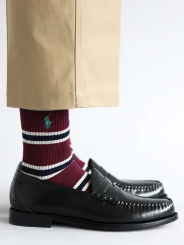 POLO アメリブラグビーストライプソックス