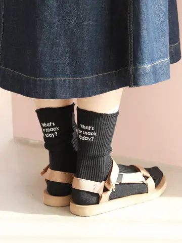 メッセージ刺繍ソックス