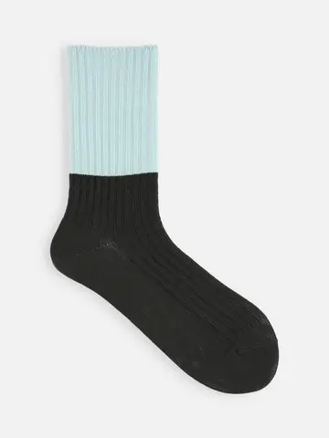 バイカラー2×2リブスリーク