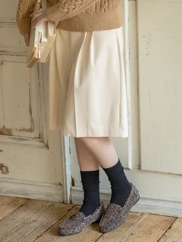 PUREWOOL薄手3×1リブスリーク