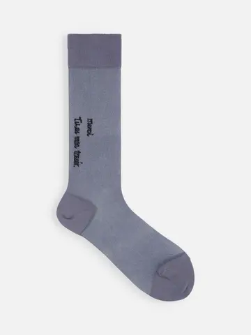 シースルーメッシュメッセージミディ丈ソックス