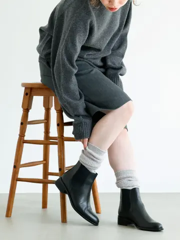 モヘア切り替えロングルーズ