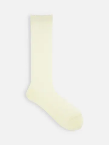 ピコレース柄メッシュミディ丈ソックス