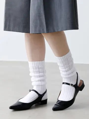 ざっくりゆったり太リブルーズソックス