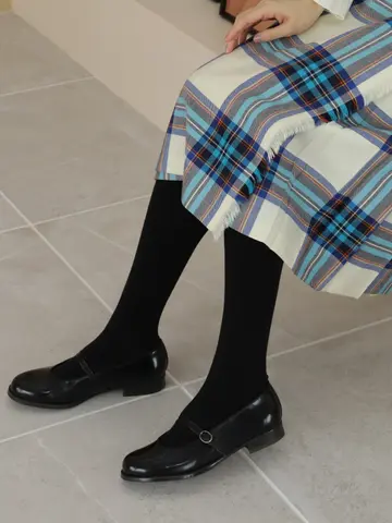 無地ハイソックス