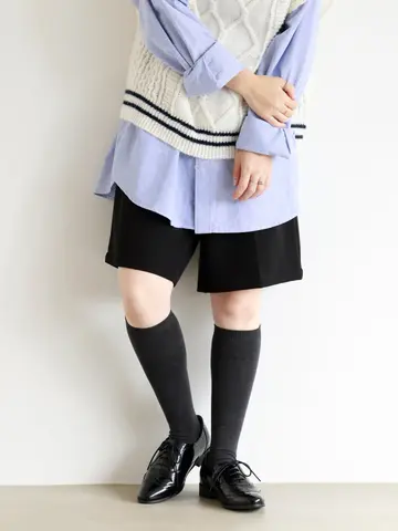 無地ハイソックス