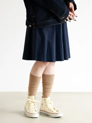 無地ハイソックス