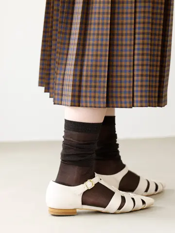 透けラメハイソックス