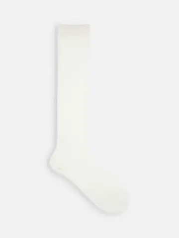 毛混ベタハイソックス