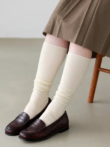 ハイゲージリブハイソックス