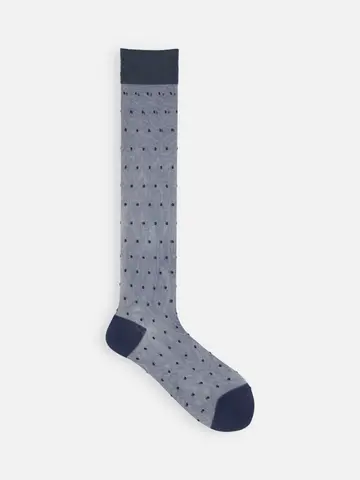 シアーピンドットハイソックス