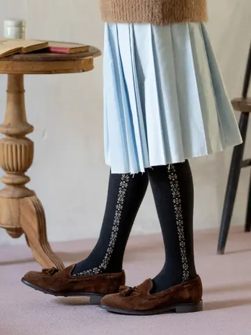 フラワーダマスクハイソックス