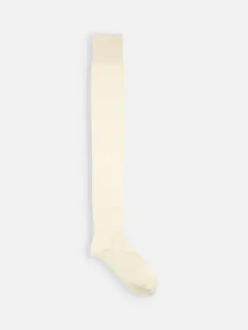 毛混べタニーハイソックス