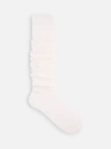 ざっくりリブロングルーズソックス