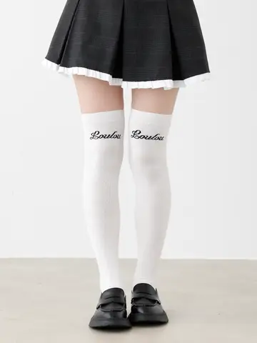 【nyan企画】Loulouロゴニーハイソックス