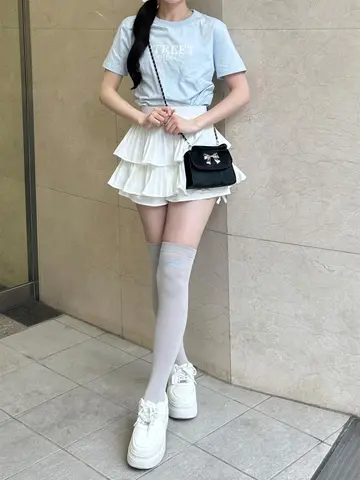 Loulouロゴニーハイソックス