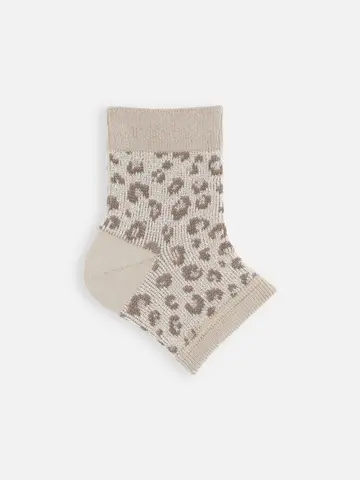 ラメジャカードヒョウ柄トレンカ