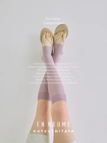 【EN NEUME】Sheer Bright Stirrup High Socks