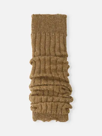 ラメ4×2リブレッグウォーマー