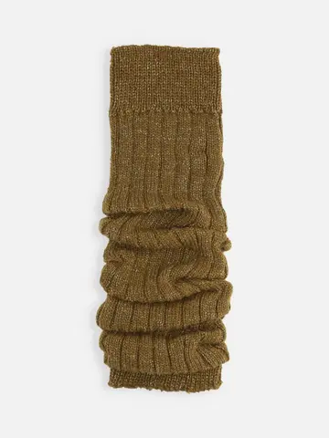 ラメ4×2リブレッグウォーマー