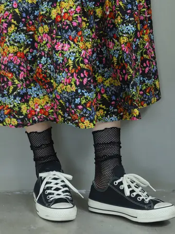 メッシュメロウショートソックス