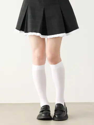 【やさしくフィット】ソフティナイロン無地ハイソックス