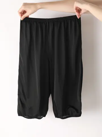 さらっと透け防止ペチパンツ4分丈（巾着付）