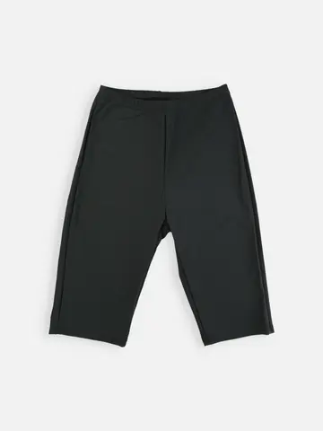 縫製無地レギンス4分丈