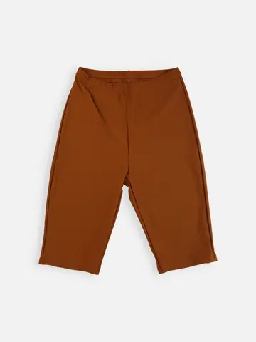 縫製無地レギンス4分丈