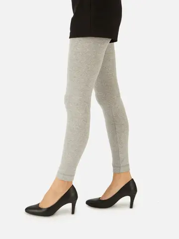 縫製無地レギンス10分丈