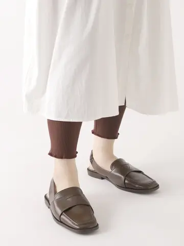 縫製リブレギンス9分丈