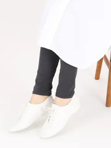 縫製無地薄手レギンス10分丈