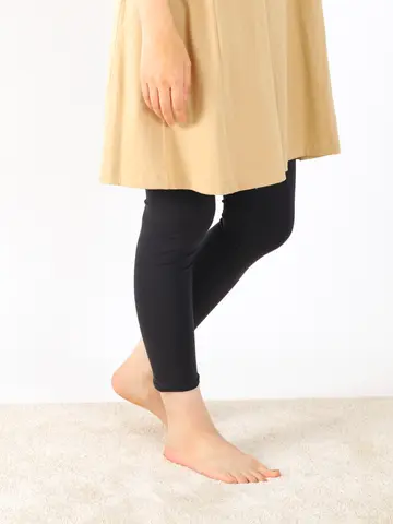 縫製ウエストゆったりレギンス9分丈(JM～L)