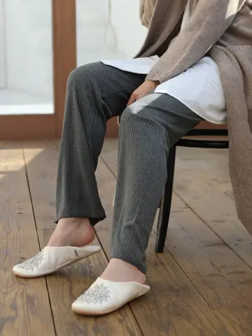 ゆったりフレアパンツ11分丈