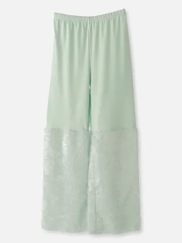 縫製カットジャカードレギンス11分丈