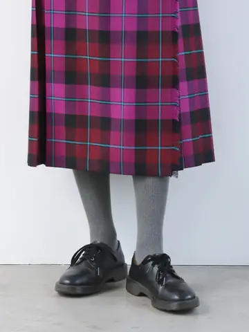 すっきり細リブ 400デニール裏起毛タイツ