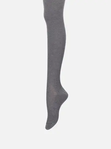 綿混1×1リブタイツ