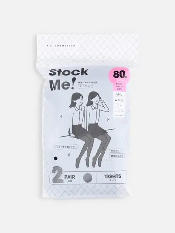80デニールゾッキタイツ2PAIR M〜Lサイズ
