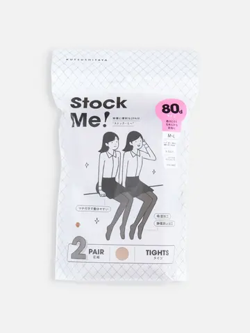 80デニールゾッキタイツ2PAIR M〜Lサイズ