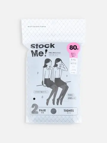 80デニールゾッキタイツ2PAIR L〜LLサイズ