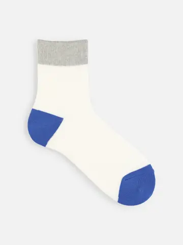 【メンズ】ソフトパイルゴムゆる2面切替ショートソックス