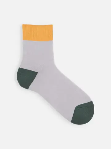 【メンズ】ソフトパイルゴムゆる2面切替ショートソックス