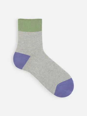 【メンズ】ソフトパイルゴムゆる2面切替ショートソックス