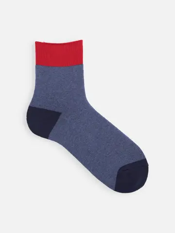 【メンズ】ソフトパイルゴムゆる2面切替ショートソックス