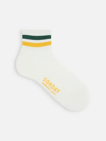 【メンズ】アメリブハイパイル2本ラインショートソックス