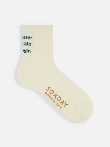 【メンズ】アメリブメッセージロゴショートソックス