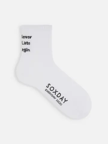 【メンズ】アメリブメッセージロゴショートソックス