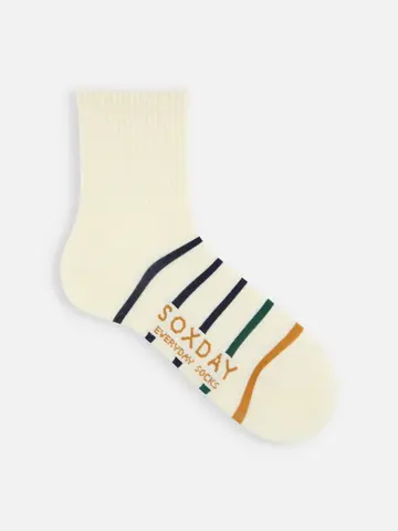 【メンズ】意外と履きやすいアメリブボーダーショートソックス