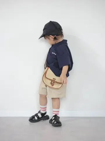 【キッズ】表糸コットン100％で毛玉が出来にくい：ラインソックス(滑り止め付)13～15cm
